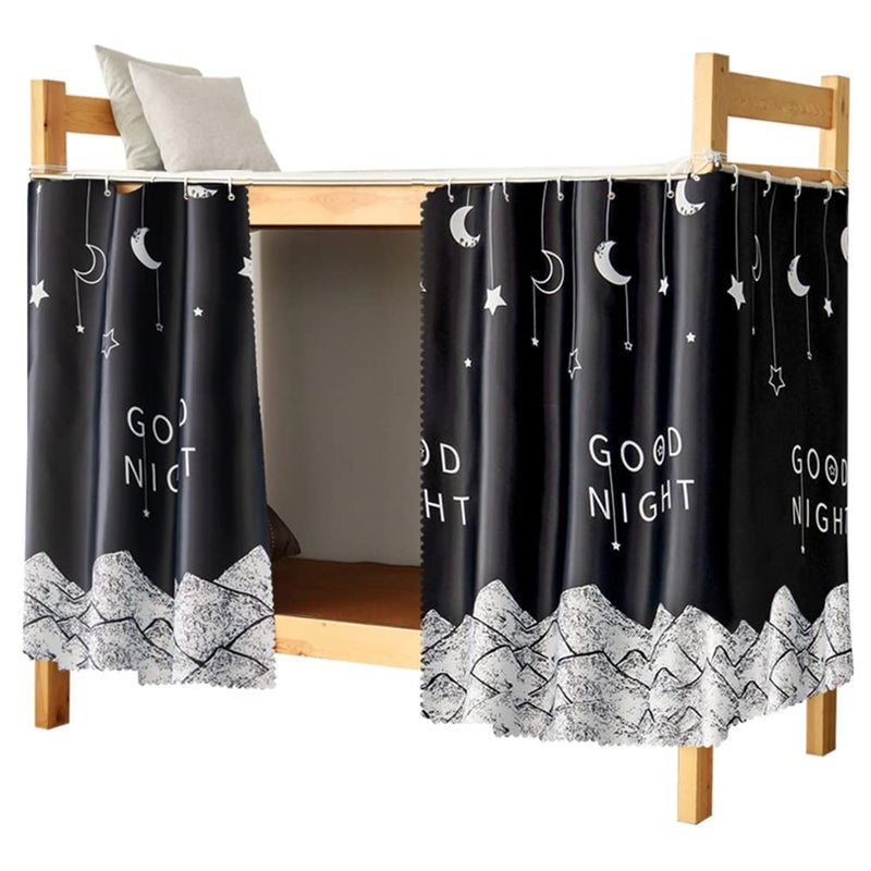 Dorm Bunk Bed Curtain Single Bed Tent Curtain Dust-Proof Bed Canopy Single Sleeper Bunk Bed Curtain Student Dormitory Blackout Cloth Bedding Curtain Lightproof Cloth Shading Bed Canopy Spread Curtain - Image 1